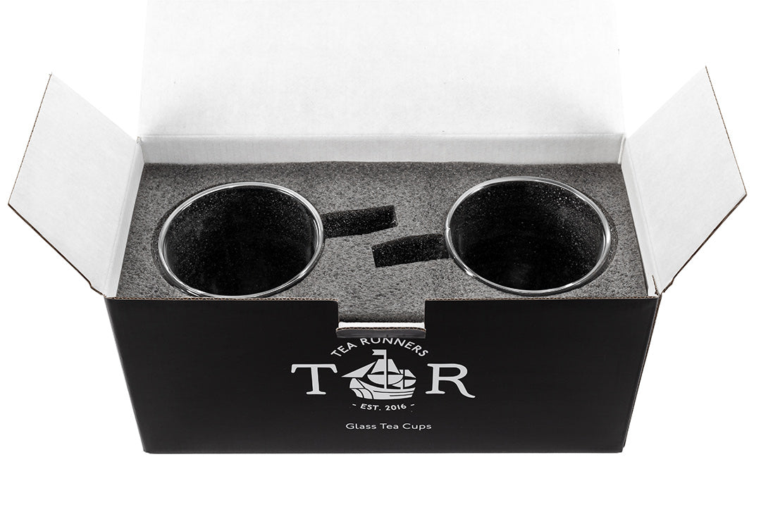 Tea Runners Glass Tea Cups (2 pack)
