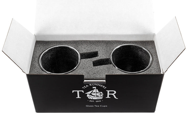 Tea Runners Glass Tea Cups (2 pack)