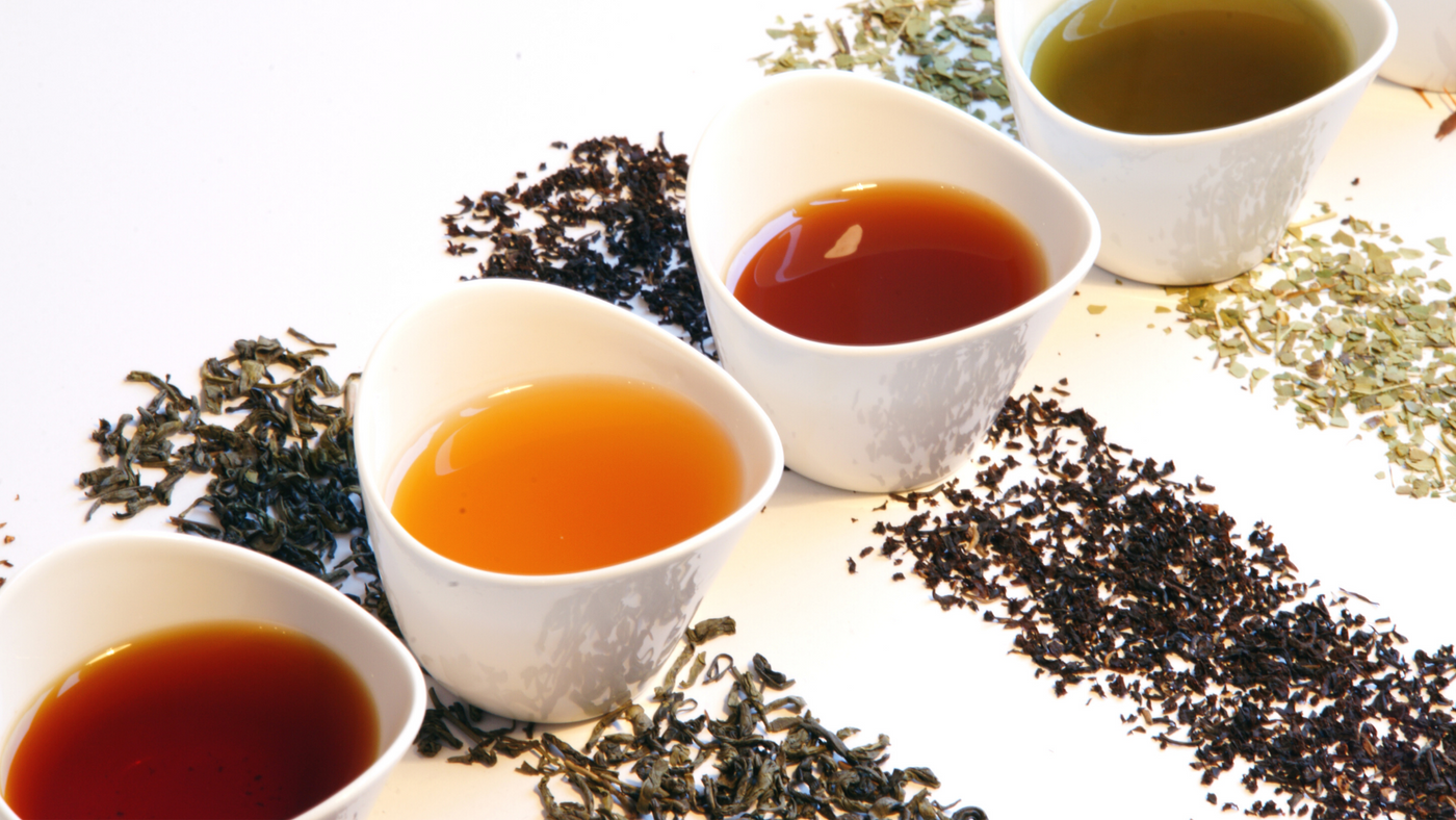 six types of tea, real tea, samellia sinensis, tea plant
